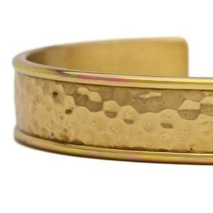 NEW Hammered Brass Bracelet by Sergio Lub